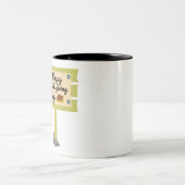 Happy Thanksgiving Day Funny Zweifarbige Tasse (Mittel)