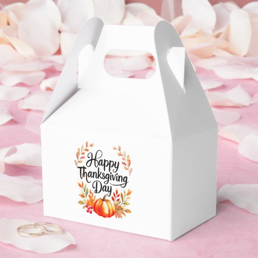 Happy Thanksgiving Day Gevor Box mit Kürbis Geschenkschachtel (Hochzeit)