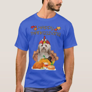 Happy Thanksgiving Day Havanese Geschenke Dog Funn T-Shirt