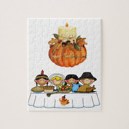 Happy Thanksgiving Day Jigsaw Puzzle (Vertikal)