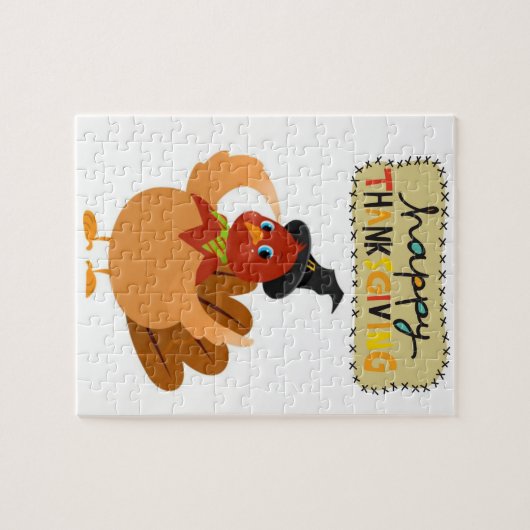 Happy Thanksgiving Day Jigsaw Puzzle (Horizontal)