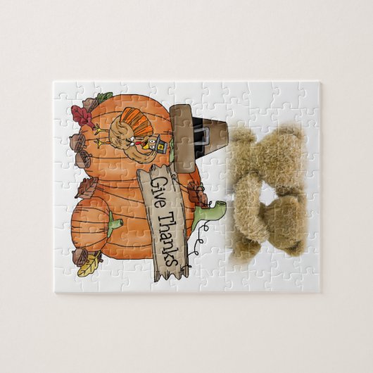 Happy Thanksgiving Day Jigsaw Puzzle (Horizontal)