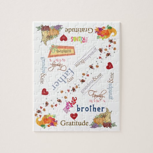 Happy Thanksgiving Day Jigsaw Puzzle (Vertikal)