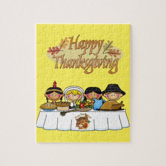 Happy Thanksgiving Day Jigsaw Puzzle (Vertikal)