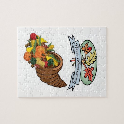 Happy Thanksgiving Day Jigsaw Puzzle (Horizontal)