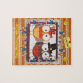 Happy Thanksgiving Day Jigsaw Puzzle Owls (Horizontal)