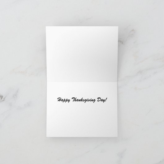 Happy Thanksgiving Day Karte (Innenseite)