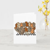 Happy Thanksgiving Day Karte (Gelbe Blume)