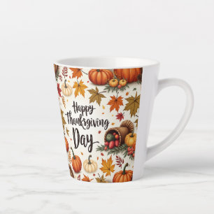 Happy Thanksgiving Day Latte Tasse