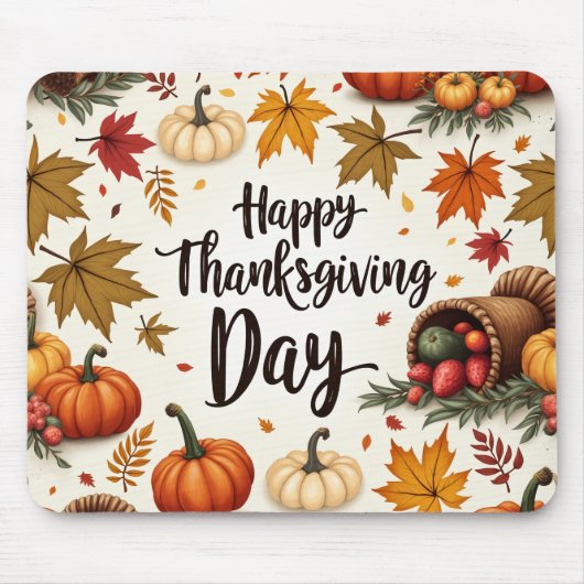 Happy Thanksgiving Day Mousepad (Vorne)