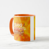 Happy Thanksgiving day orange TASSE (Vorderseite Links)