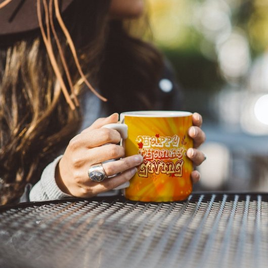 Happy Thanksgiving day orange TASSE