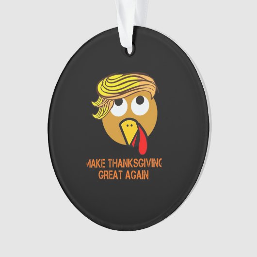 Happy Thanksgiving Day Ornament (Vorderseite)