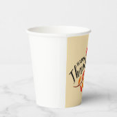 Happy Thanksgiving Day Pappbecher (Rechts)