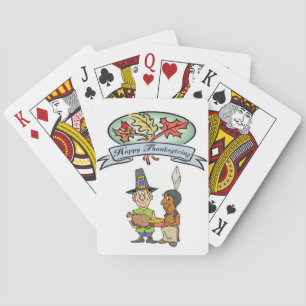 Happy Thanksgiving Day Playing Card Deck Spielkarten