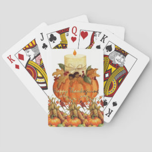 Happy Thanksgiving Day Playing Card Deck Spielkarten