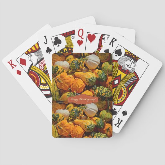 Happy Thanksgiving Day Playing Card Deck Spielkarten (Rückseite)