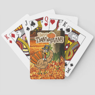 Happy Thanksgiving Day Playing Card Deck Spielkarten