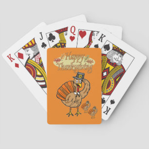 Happy Thanksgiving Day Playing Card Deck Spielkarten