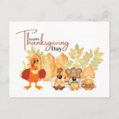 Happy Thanksgiving Day Postkarte (Vorderseite)