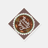 Happy Thanksgiving Day Serviette (Ecke)