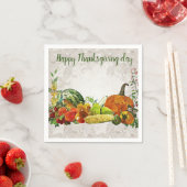 Happy Thanksgiving Day Serviette (Beispiel)