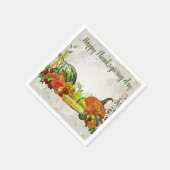 Happy Thanksgiving Day Serviette (Ecke)