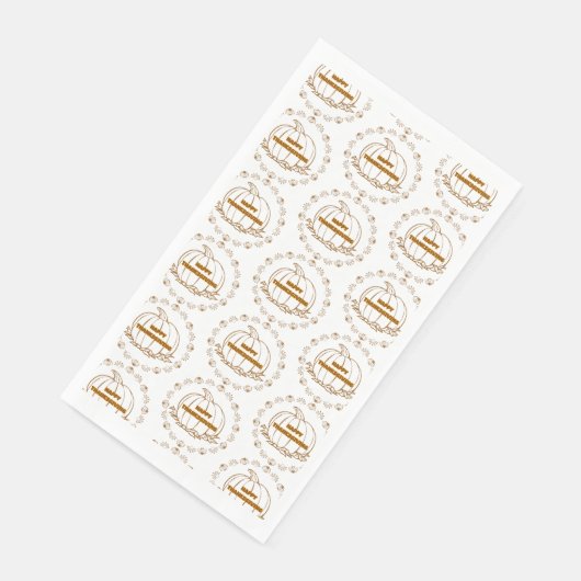 Happy Thanksgiving Day Serviette (Ecke)