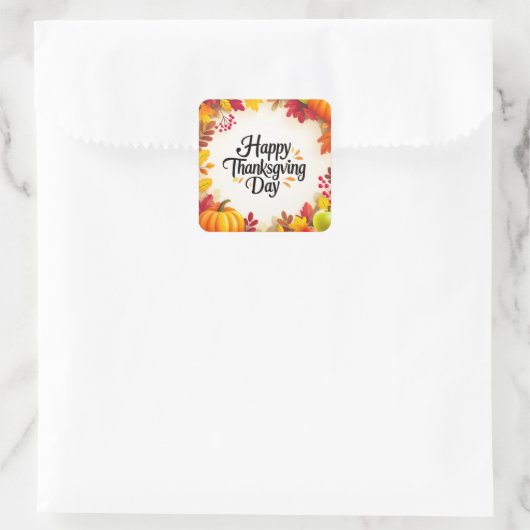 Happy Thanksgiving Day Sticker (Tasche)