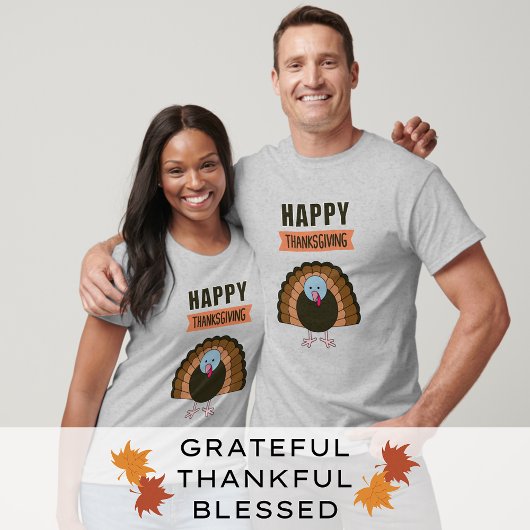Happy Thanksgiving Day Türkei Familie Matching T-Shirt