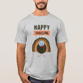 Happy Thanksgiving Day Türkei Familie Matching T-Shirt (Vorderseite)