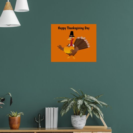 Happy Thanksgiving Day Türkei Poster (Wohnzimmer 1)