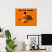 Happy Thanksgiving Day Türkei Poster (Heimbüro)