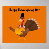 Happy Thanksgiving Day Türkei Poster (Vorne)