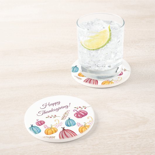 Happy Thanksgiving Day Untersetzer (Seite)