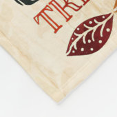 Happy Thanksgiving Descriptive words Herbst Fleecedecke (Ecke)