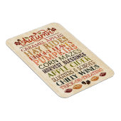 Happy Thanksgiving Descriptive words Herbst Magnet (Rechte Seite)