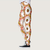 Happy Thanksgiving Die Türkei umgab Herbstlaube Leggings (Links)