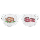 Happy Thanksgiving DInner Turkey Cranberry Sauce Sonnenbrille (Vorderseite)