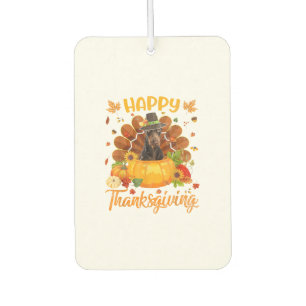 Happy Thanksgiving Doberman Dog Türkei Pumpkin Autolufterfrischer