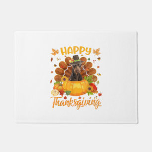 Happy Thanksgiving Doberman Dog Türkei Pumpkin Fußmatte