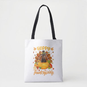 Happy Thanksgiving Doberman Dog Türkei Pumpkin Tasche