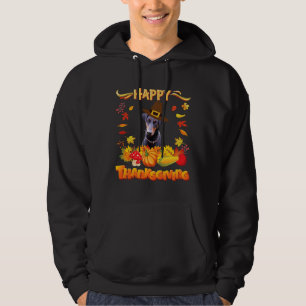 Happy Thanksgiving Doberman Pinscher Hoodie