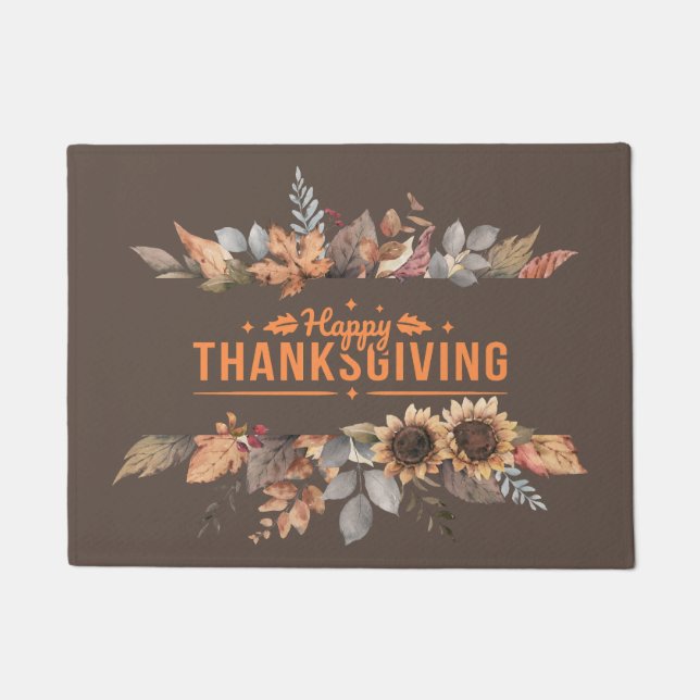 Happy Thanksgiving Doormat Fußmatte (Vorderseite)