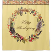 Happy Thanksgiving Duschvorhang (Vorderseite)