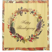Happy Thanksgiving Duschvorhang (Vorderseite)