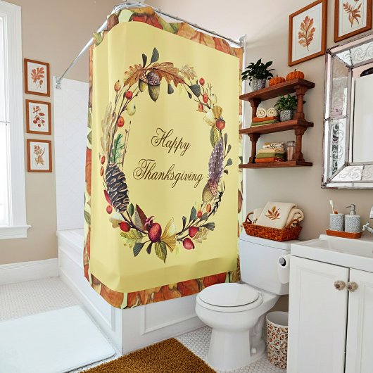 Happy Thanksgiving Duschvorhang