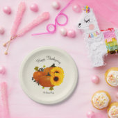 Happy Thanksgiving Ecru oder was auch immer Paper Pappteller (Party)