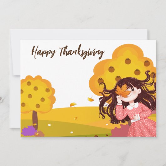 Happy Thanksgiving Einladung (Vorderseite)