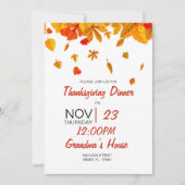 Happy Thanksgiving Einladung (Vorderseite)